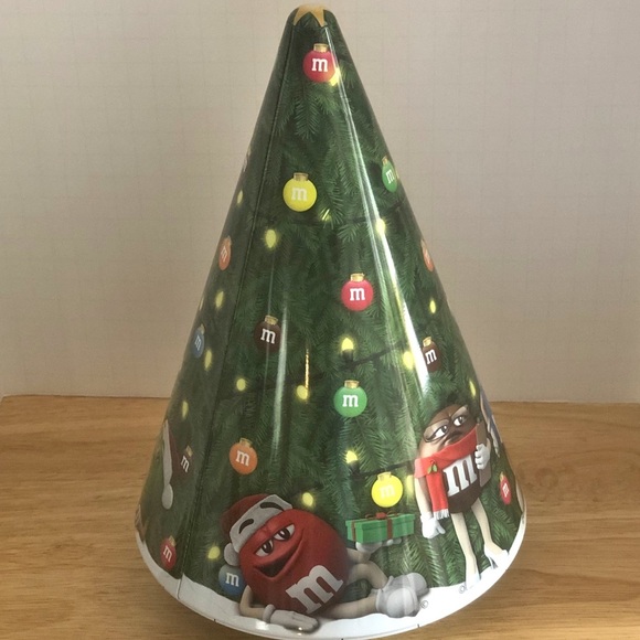 M&M’s 2017 Limited Edition Musical Rotating Tin Christmas Tree 12”H x 6”W - Picture 7 of 11